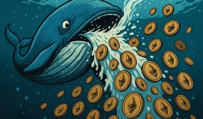 crypto whale unloading big quantity of ethereum eth tokens thru the mouth