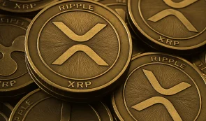 A pile of XRP tokens