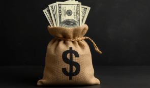 A bag of money (U.S Dollars)