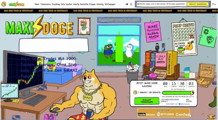 Maxi Doge gewinnt Momentum durch günstigen Einstieg und Presale Dynamik