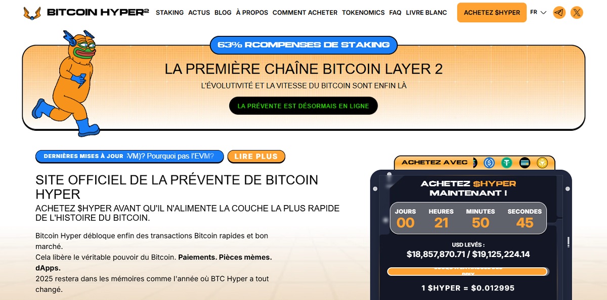 Bitcoin Hyper prévente 