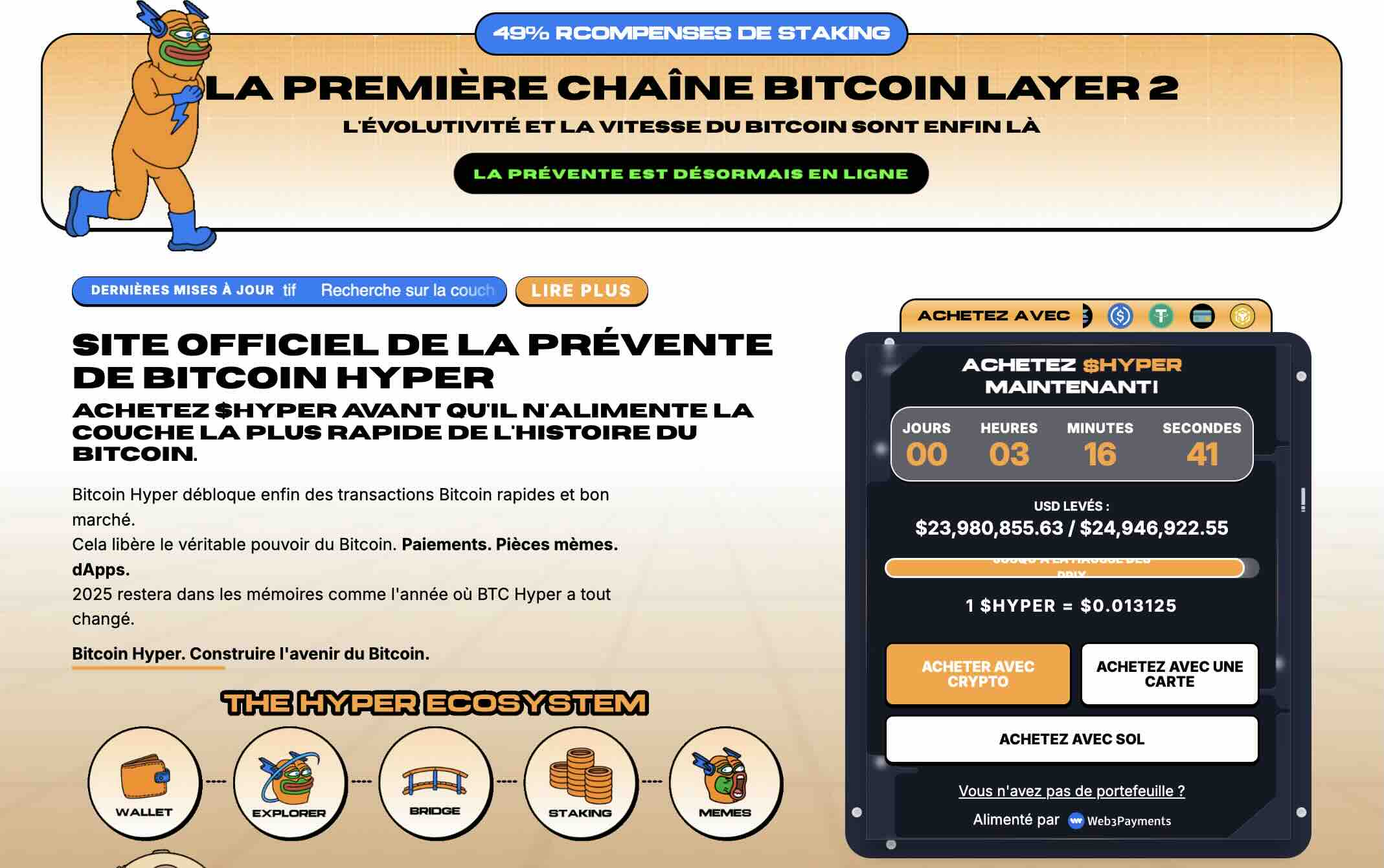 Acheter $HYPER en prévente