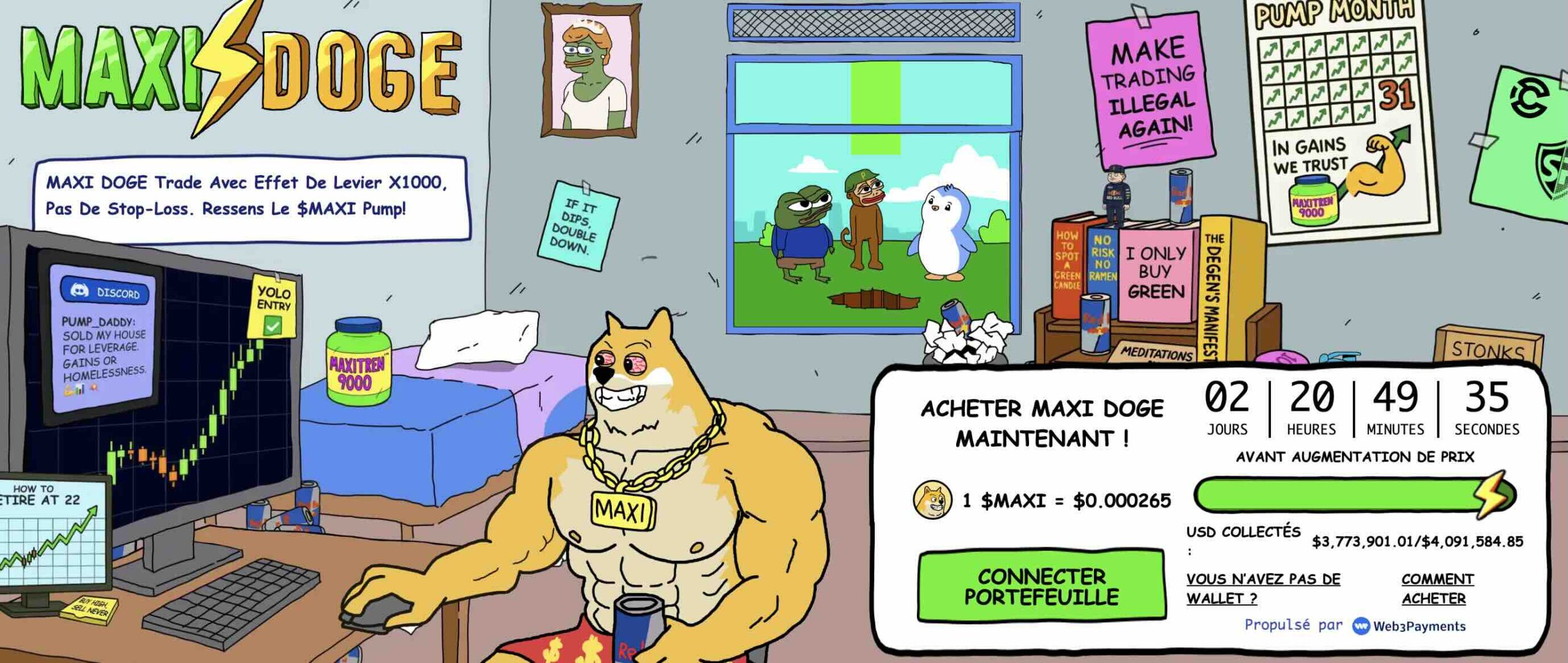 Acheter $MAXI en prévente