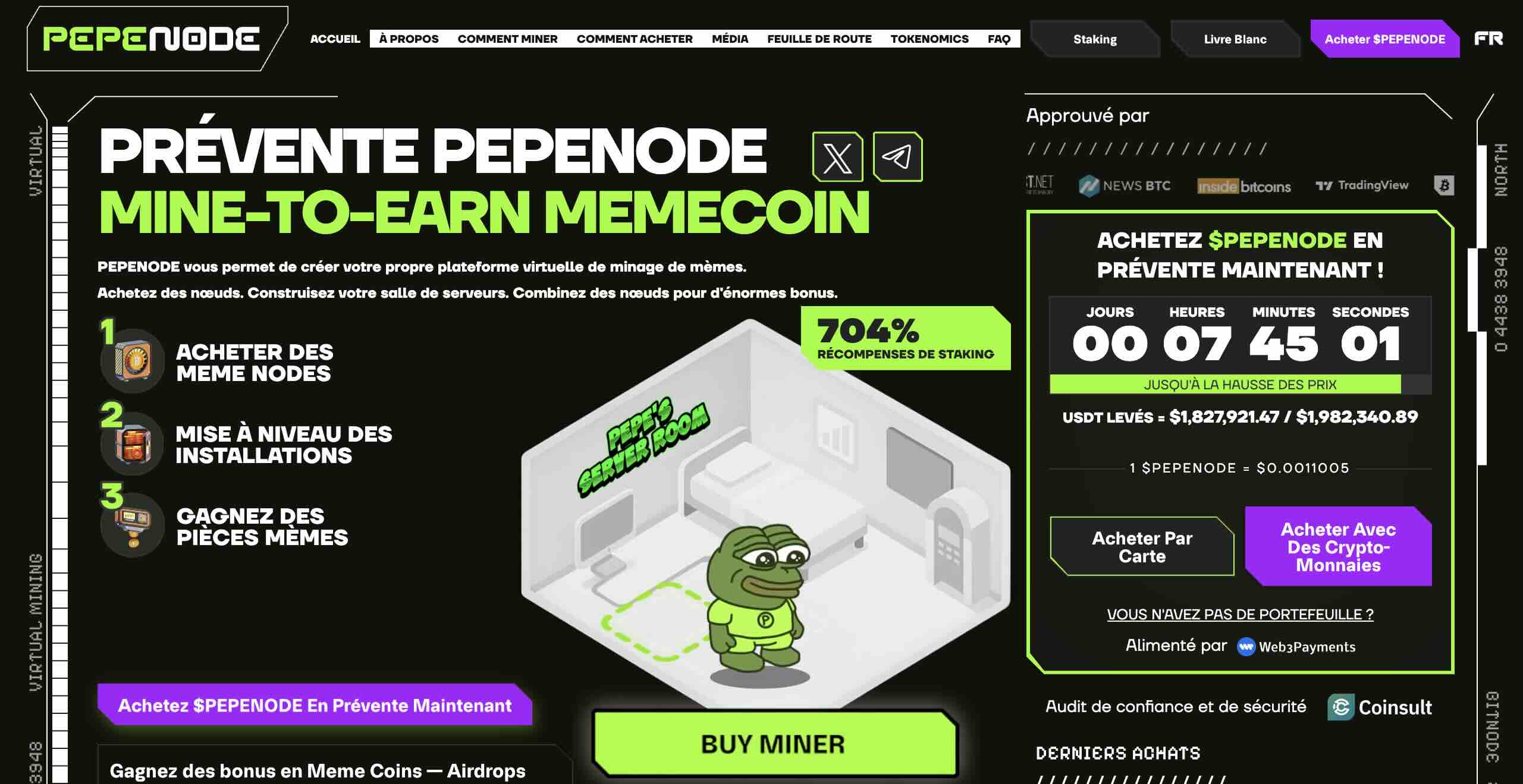 Acheter Pepenode en prévente