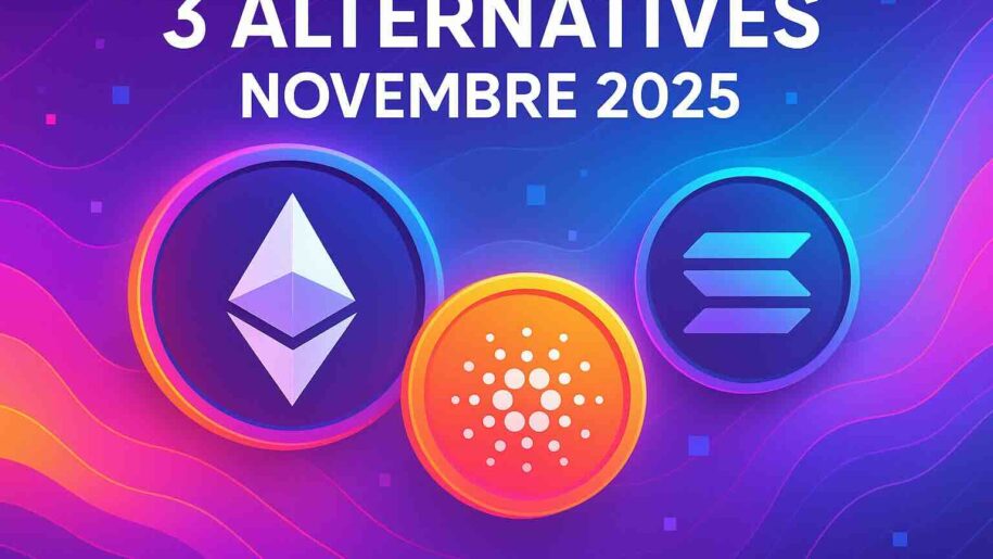 Les 3 meilleures alternatives Bitcoin en novembre 2025