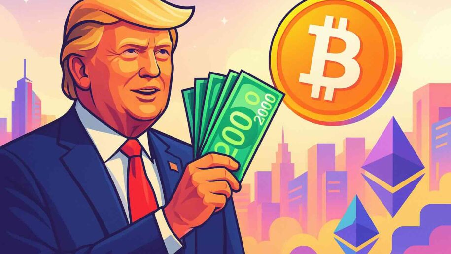 Trump promet 2 000 $ par Américain : quel impact sur Bitcoin et les cryptos ?