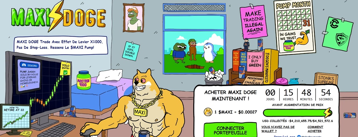 Acheter MAXIDOGE token maintenant!