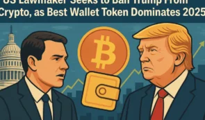미국 의원, 트럼프 암호화폐 거래 금지 법안 제안... 베스트 월렛 토큰이 주목받는 이유