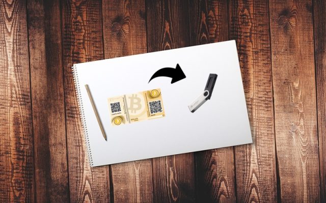 transfer bitcoin paper wallet to ledger wallet