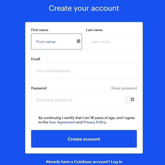 coinbase buying bitcoin with checking account