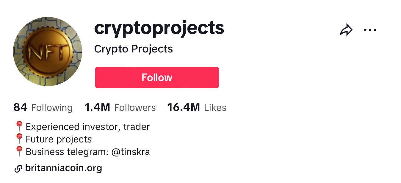 1. CryptoProjects 