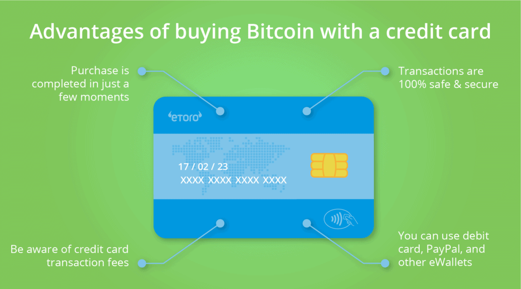 Advantages of buying Bitcoin with a credit card