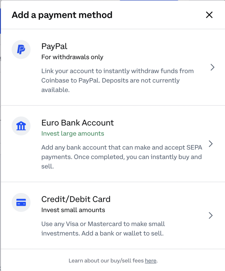 link coinbase to paypal