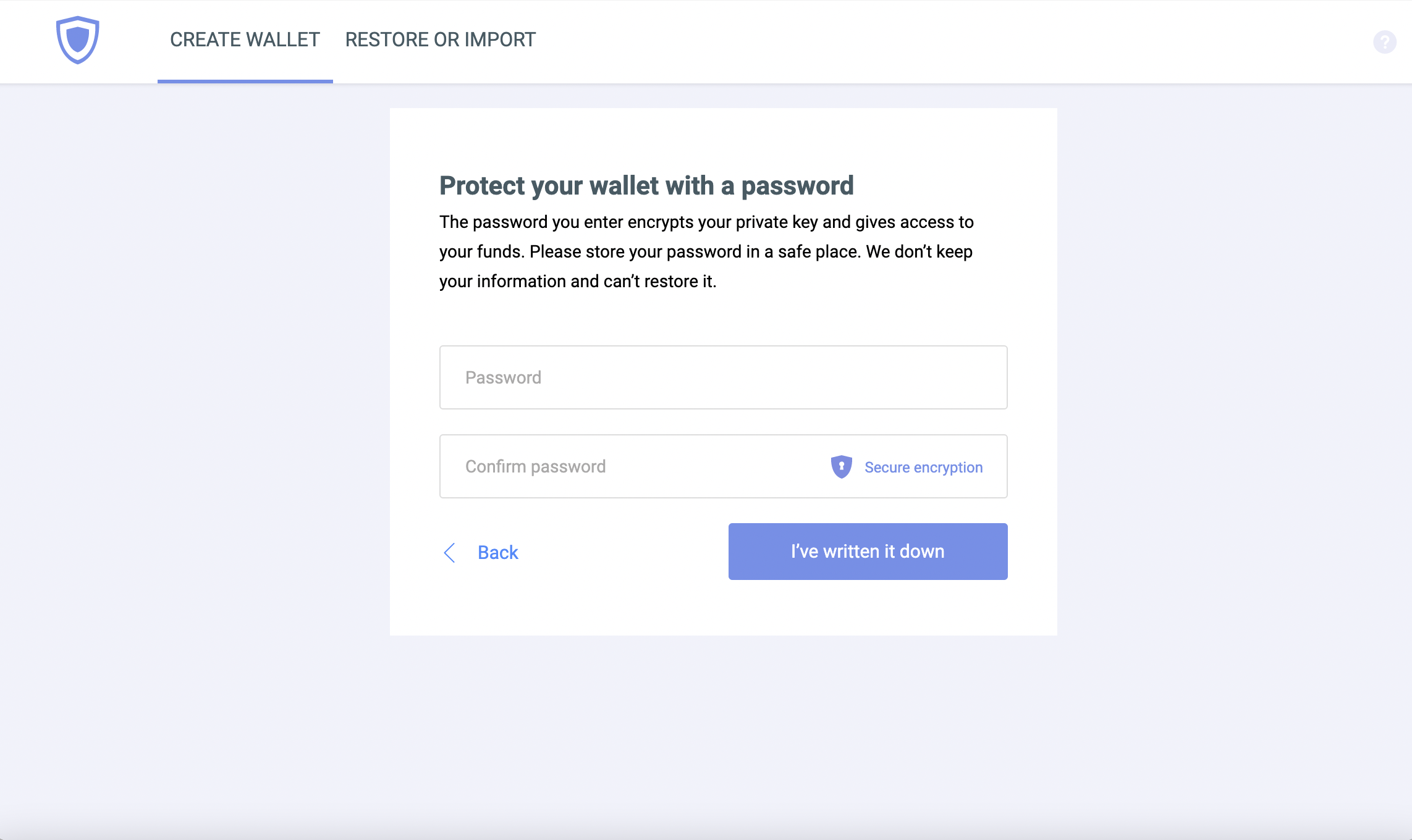 Guarda Wallet Password Protect