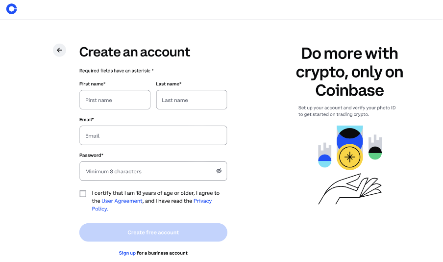 Coinbase Create An Account