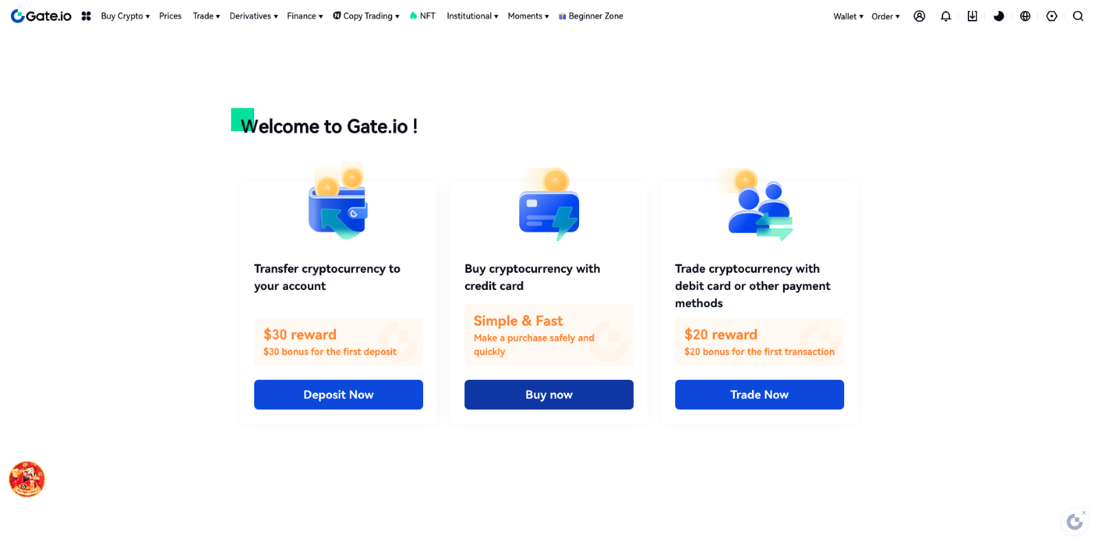 Welcome to Gate.io