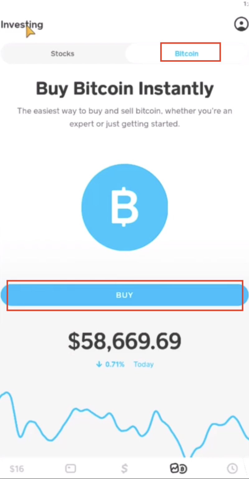 buy bitcoin witg cash app