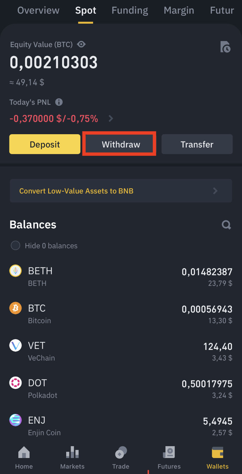 Step 8: Withdraw Money from Binance to Your Bank Account 