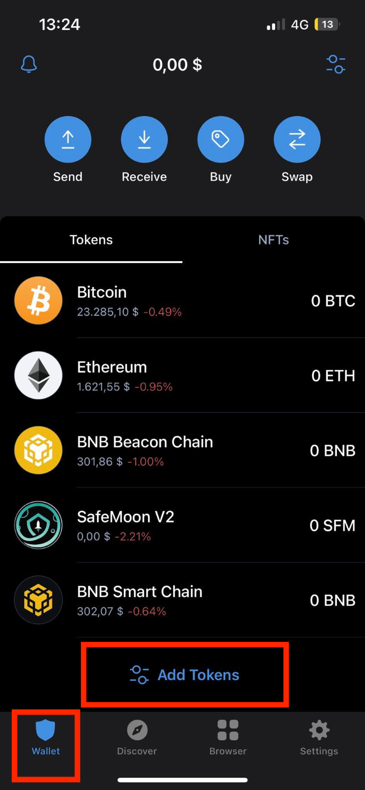 trust wallet to safemoon