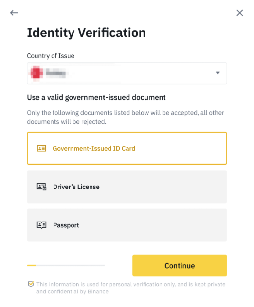 Identity Verification - Document Required