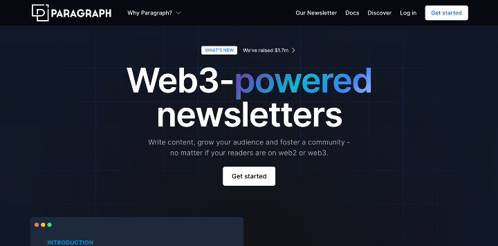 Paragraph– Best Publishing Platform