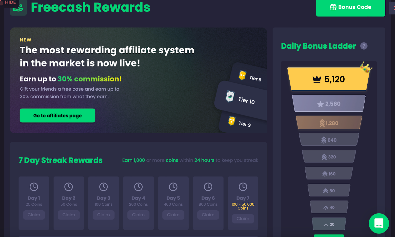 Freecash - Rewards