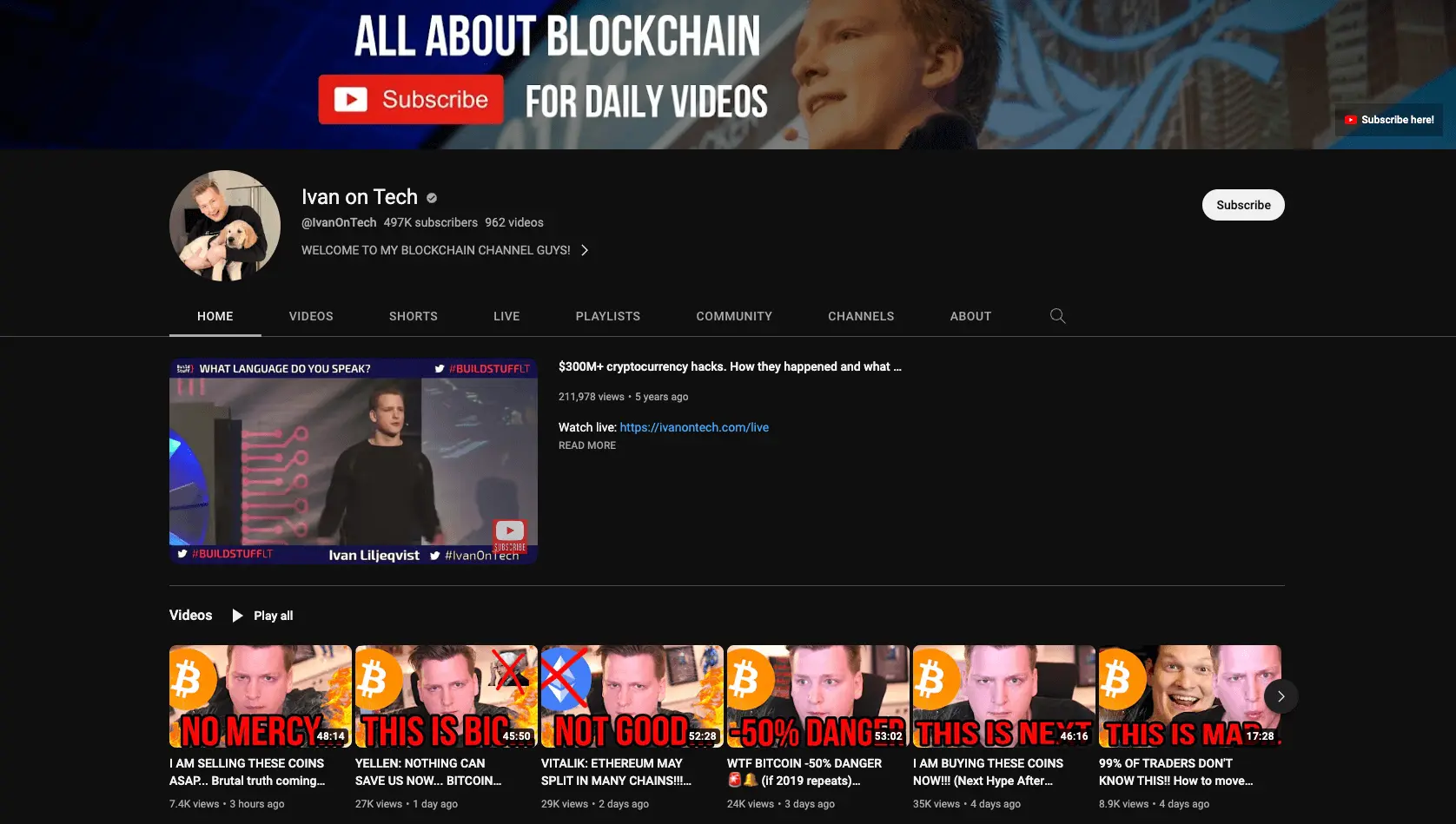  Ivan on Tech Youtube Channel