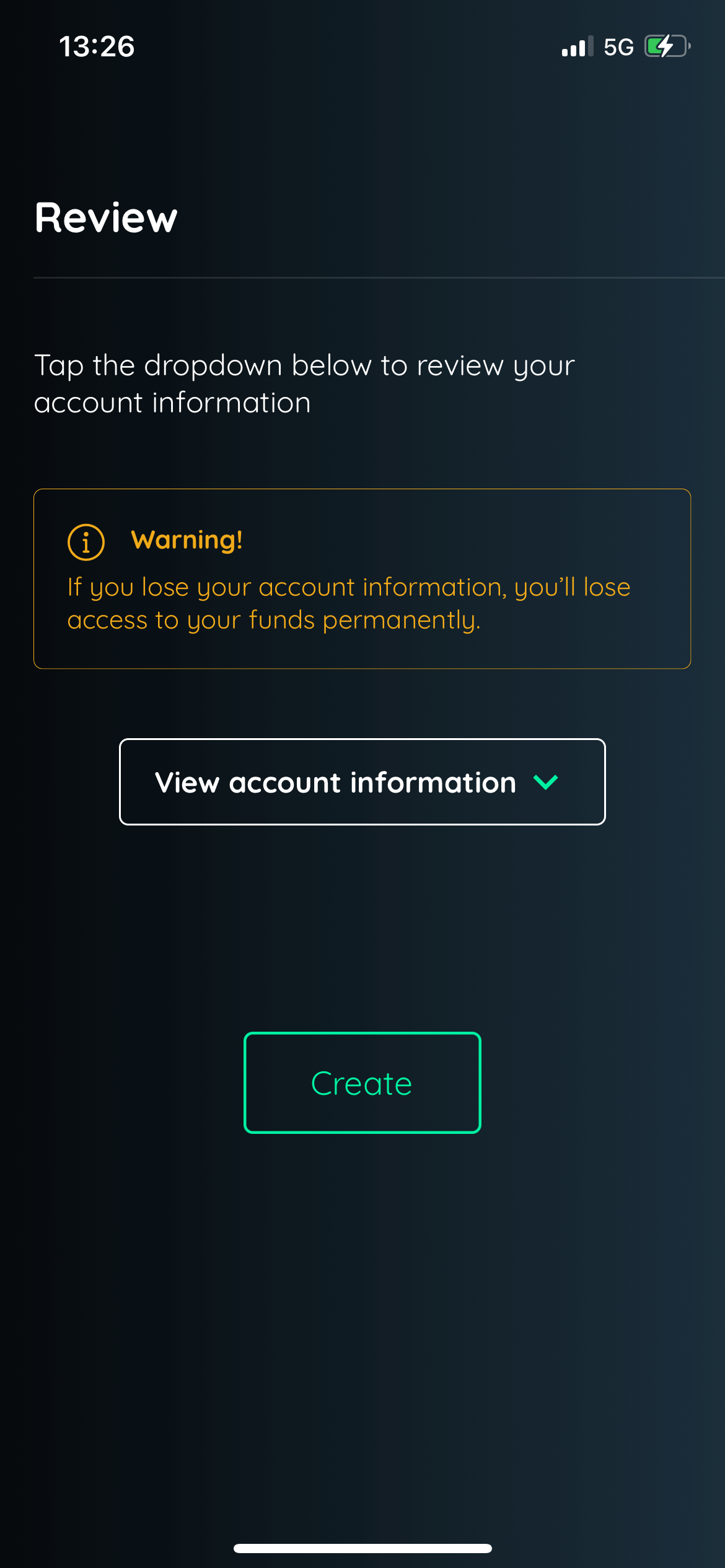 Step 3: Edge Wallet Account Confirmations 