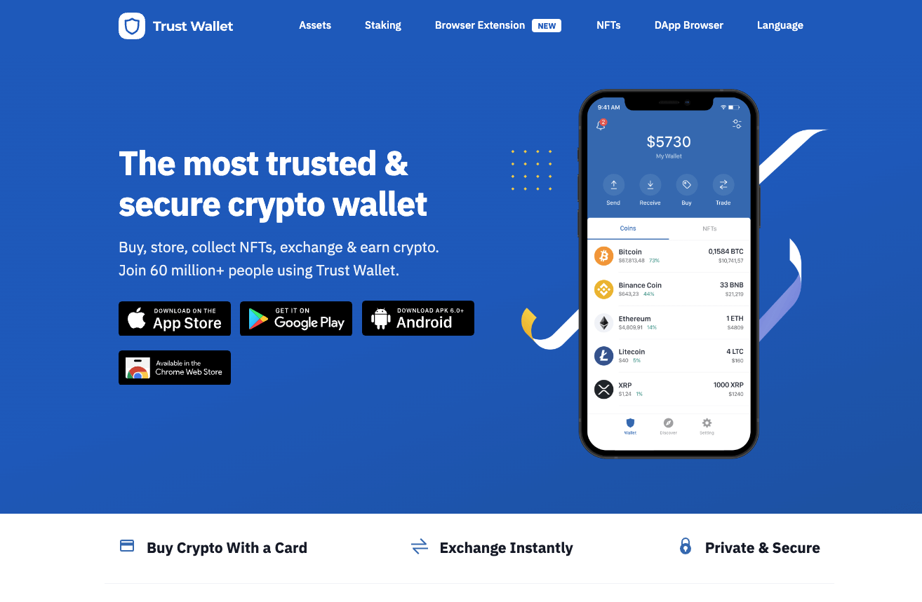 The Best Mobile Wallet - Trust Wallet