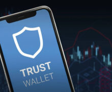 Trust Wallet app on smartphone