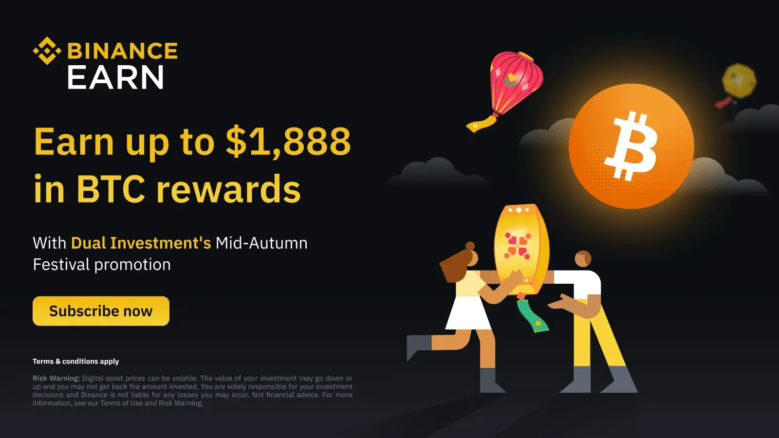 5. Binance - Earn Up to $18,888 in BTC Vouchers!