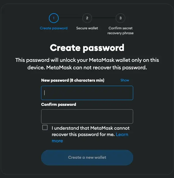 Create Password