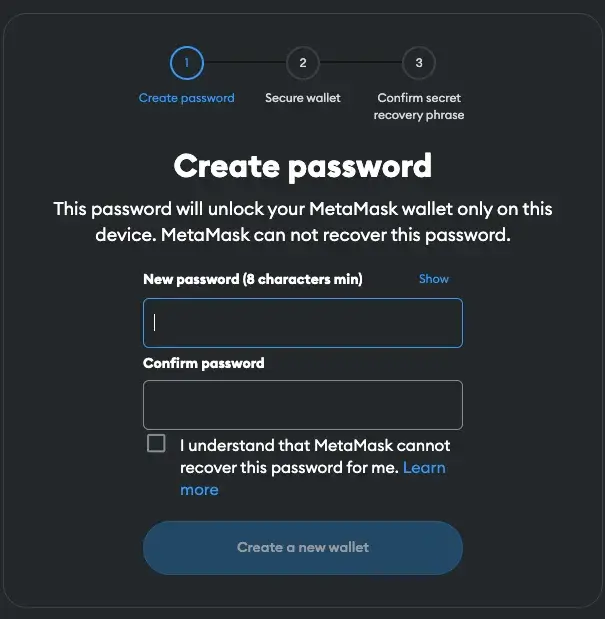 Create Password