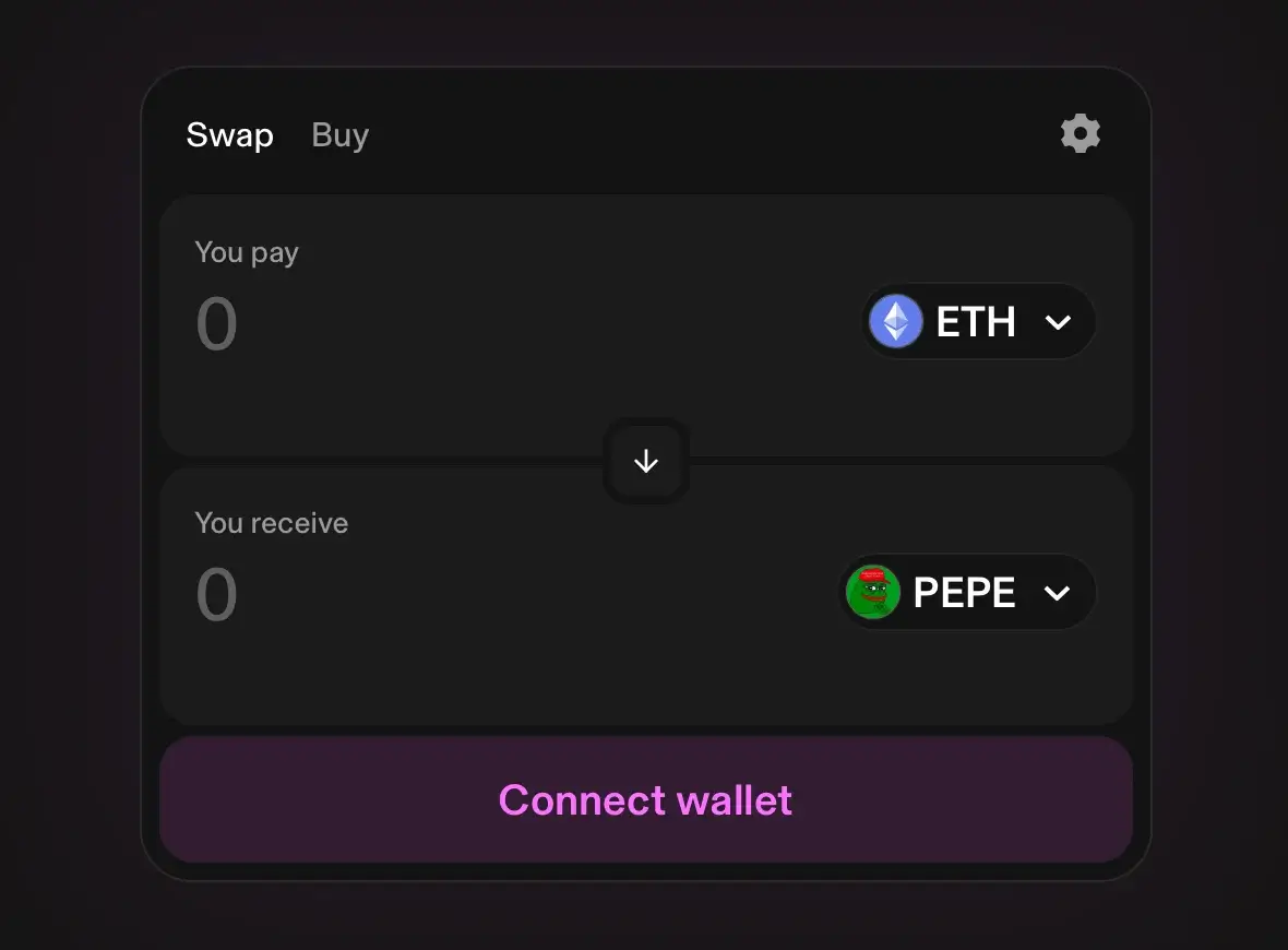 Step 5. Exchange Your ETH for PEPE Coin