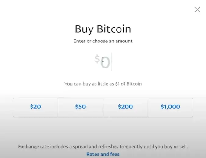 Can i buy bitcoin best sale with paypal