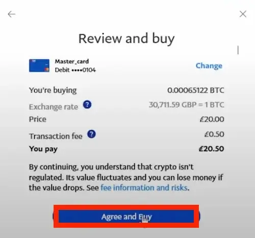 Step 7. Review Your Order and Buy Bitcoin with PayPal