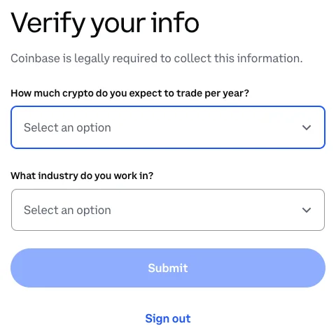 Verify Your Info