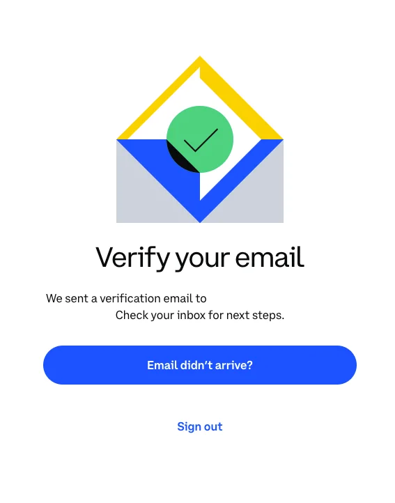 Verify your email