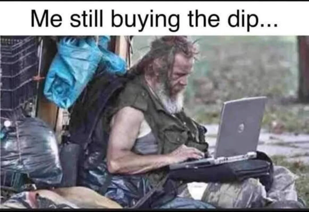 Buy the dip Bitcoin memes