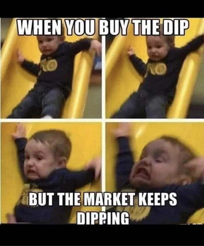 Buy the dip Bitcoin memes