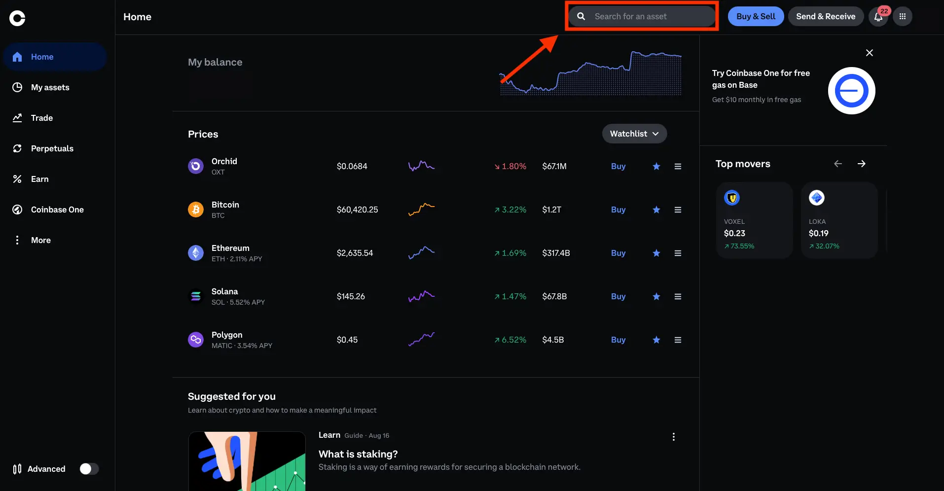 BinanceからCoinbaseに移管するにはどうすればよいですか?