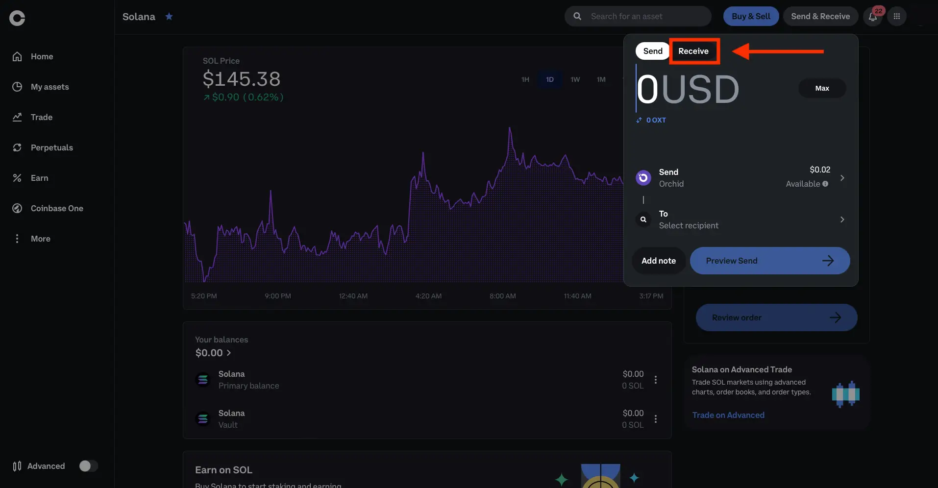 Как перевести с Binance на Coinbase?