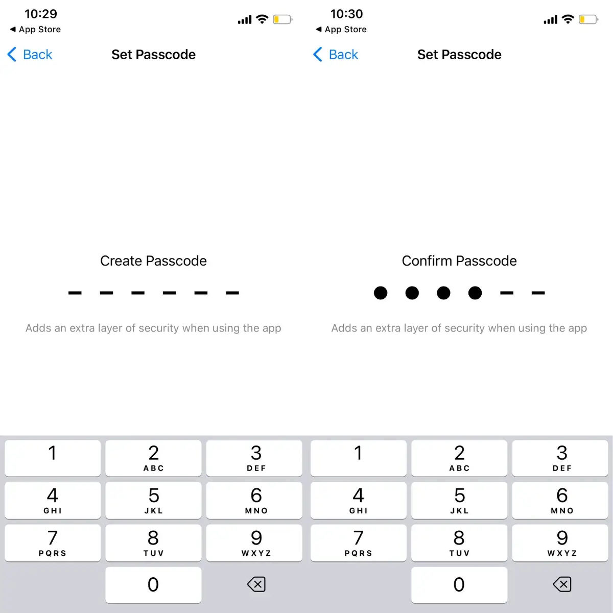 Step 3: Create a Secure Passcode