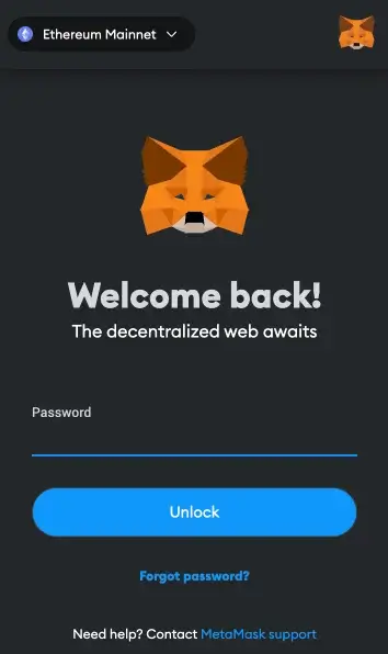 Step 1. Connect to Your MetaMask Account