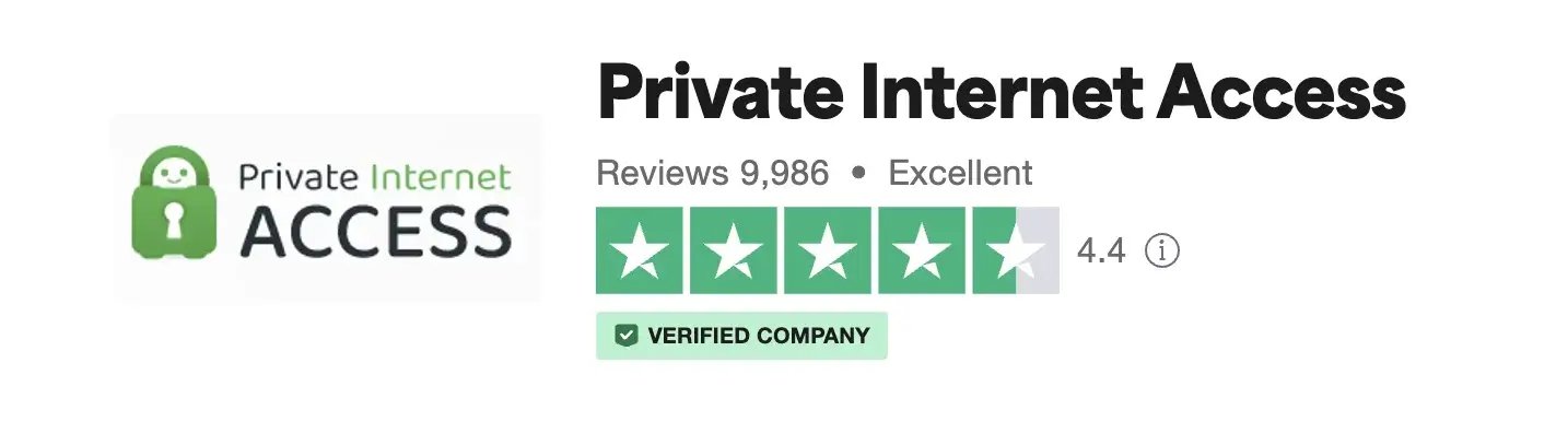 Private Internet Access - Trust Pilot Reviews
