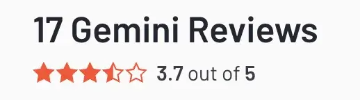 Gemini Customer Reviews
