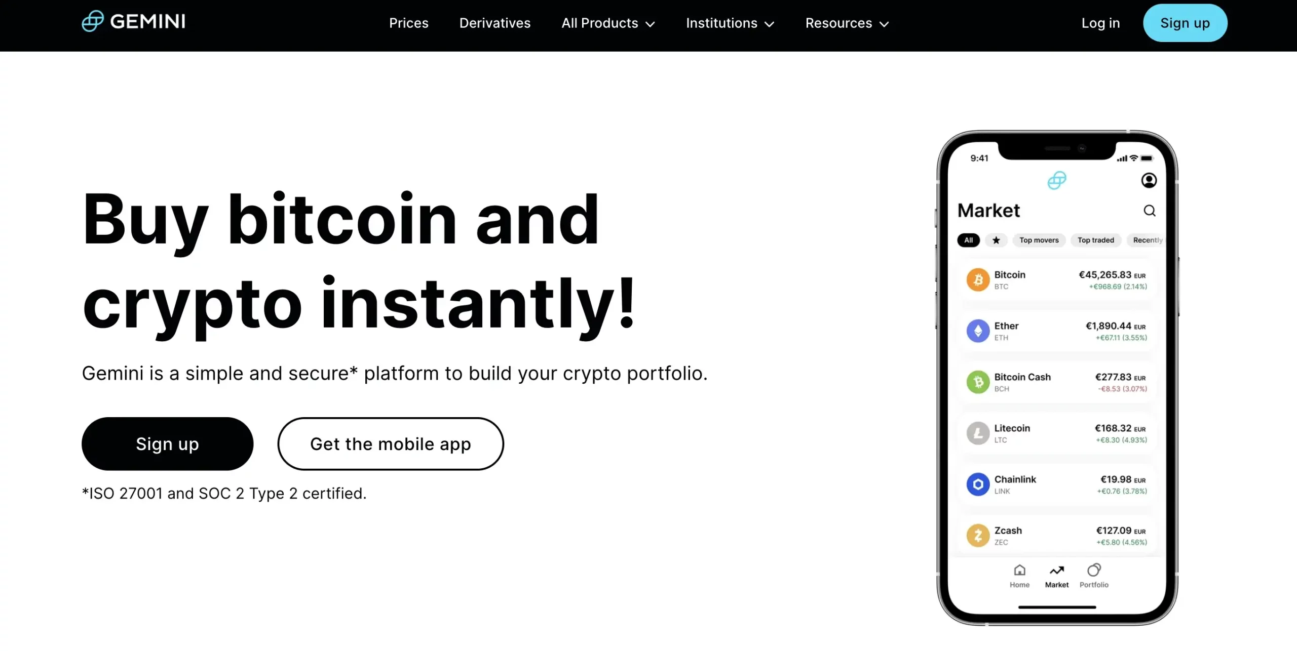 Gemini Website Interface