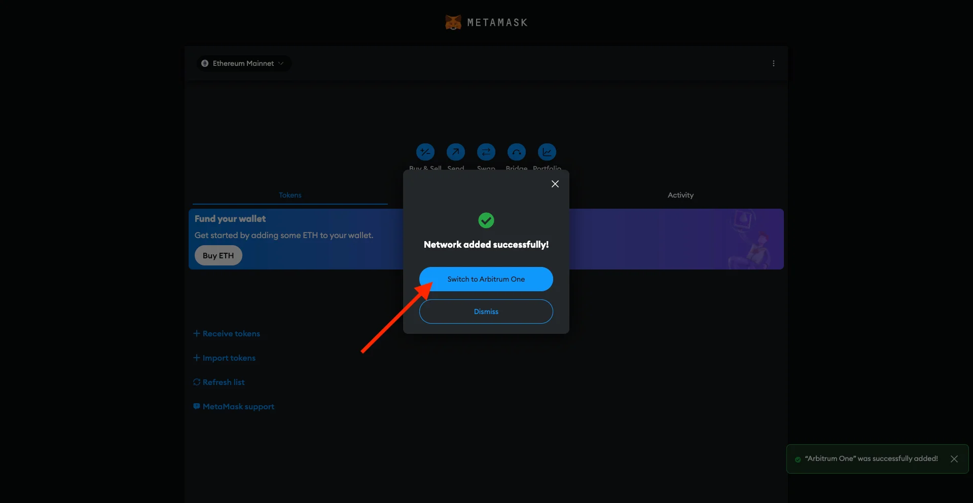 How to Add Arbitrum to MetaMask?