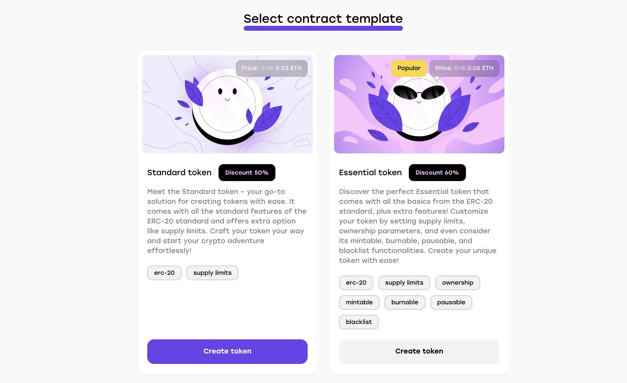 Select a Contract Template