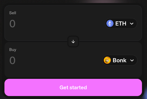 Step 5. Exchange Your ETH for BONK